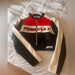 Pacsun Formula 1 Cropped Leather Jacket
